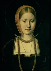 Porträt einer Frau, möglicherweise Katharina von Aragon (1485-1536), ca. 1503-4